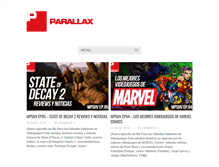 Tablet Screenshot of culturaparalax.com